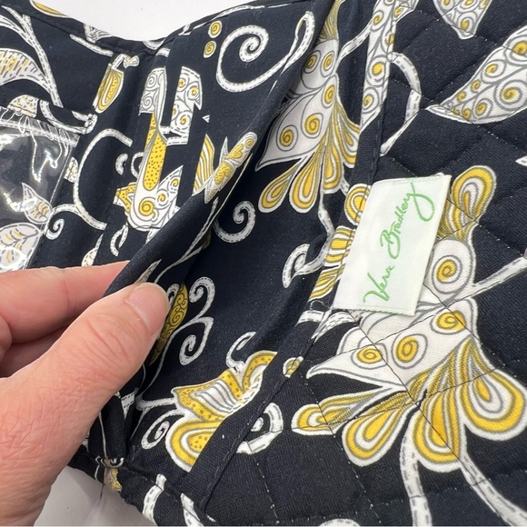 NWOT Vera Bradley Large Trifold Quilted Wallet Retired Yellow Bird Vintage 8x4" - Picture 5 of 13